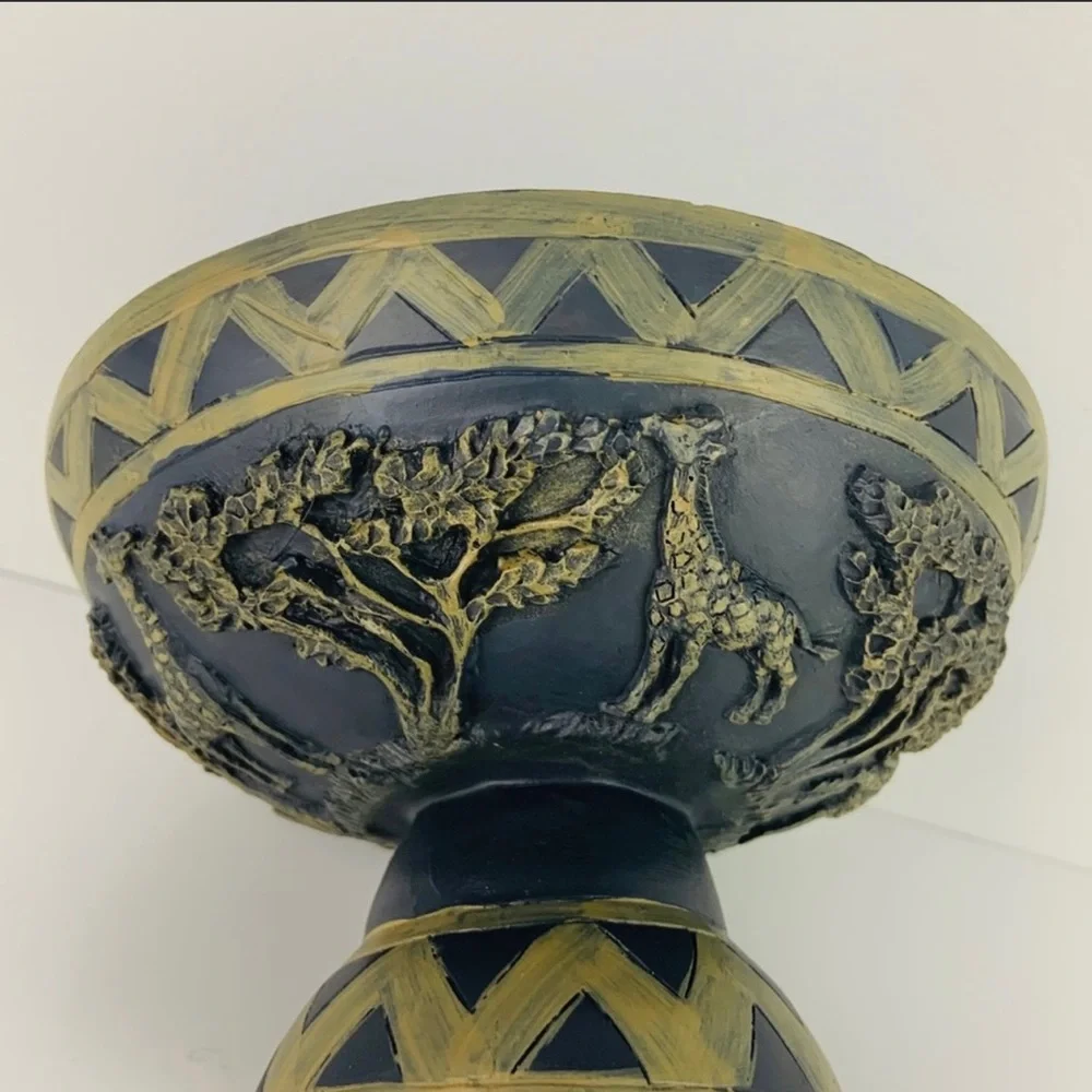 Brand New Navy Blue & Taupe Safari Themed Bathroom Set